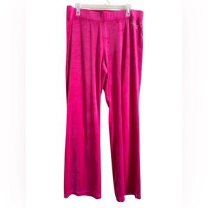 Juicy Couture Pants Velour Pink Womens size large